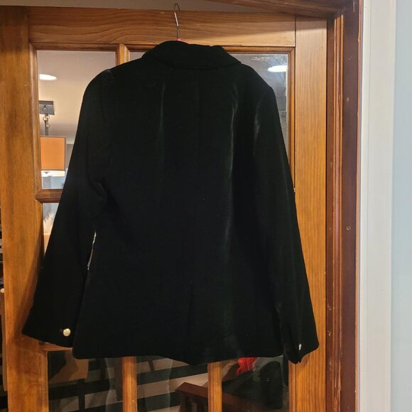 J. CREW SZ 10 Black Velvet Lined Blazer NEW without tags - Picture 2 of 5